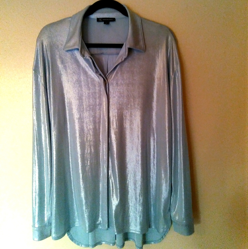 INC International concepts shimmery shirt